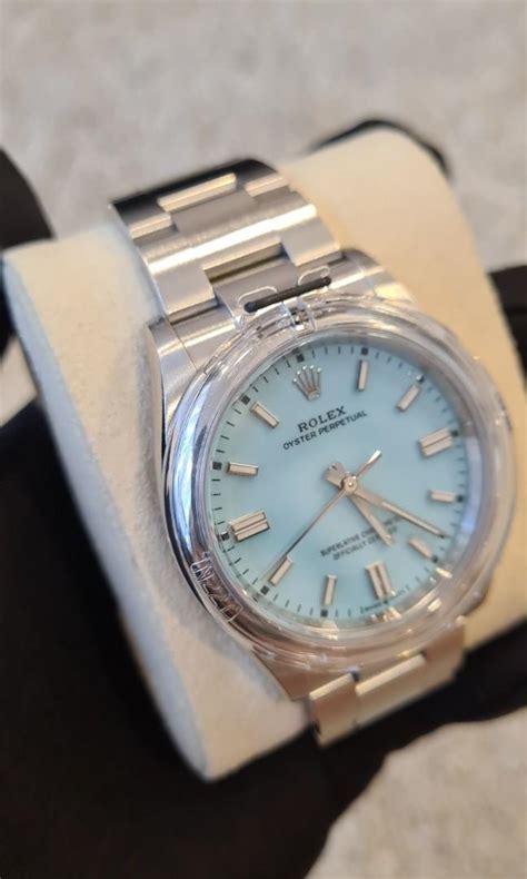 rolex 11600 on wrist blue|rolex tiffany blue 36mm price.